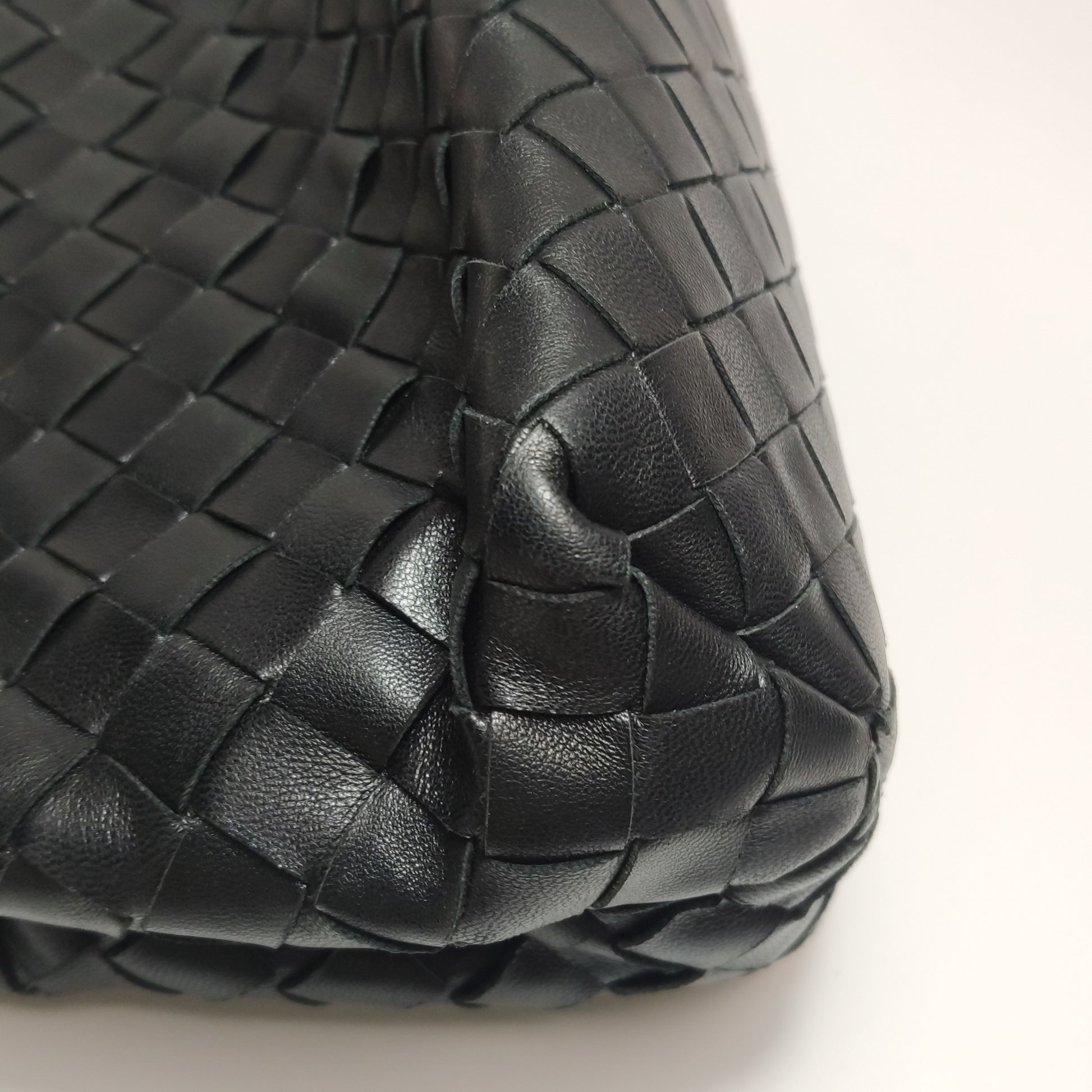 Bottega Veneta Intrecciato Flap Crossbody Black