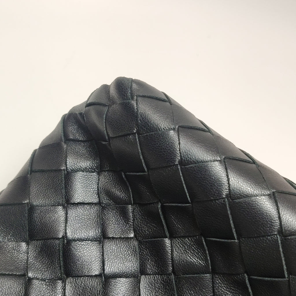 Bottega Veneta Intrecciato Flap Crossbody Black