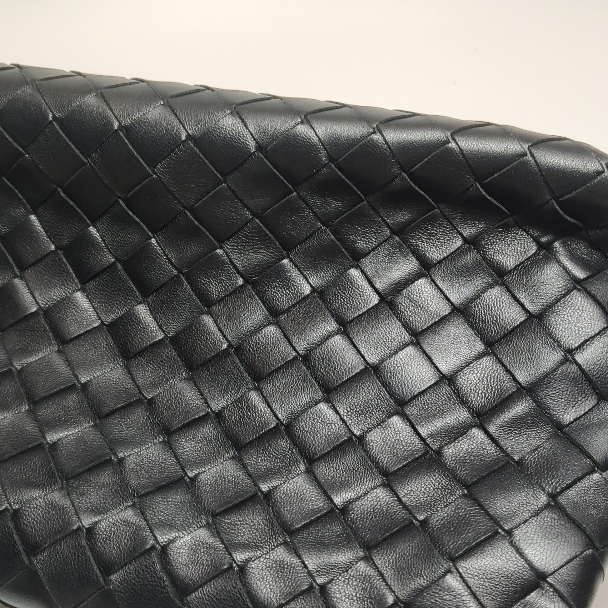 Bottega Veneta Intrecciato Flap Crossbody Black