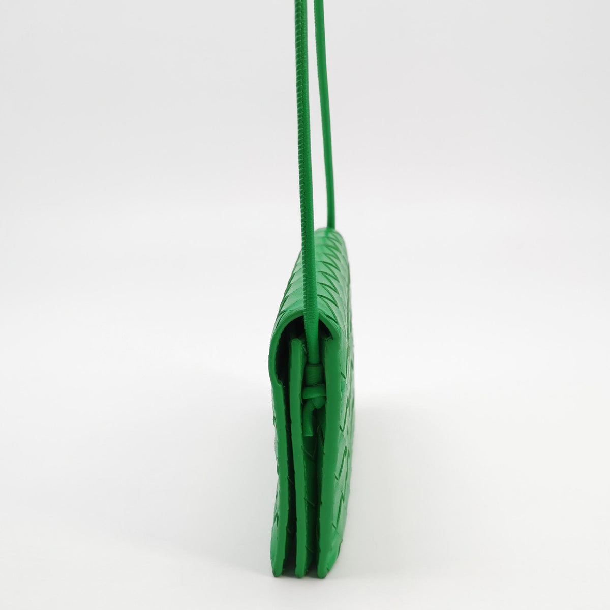 Bottega Veneta Intrecciato Wallet on Strap Parakeet Green