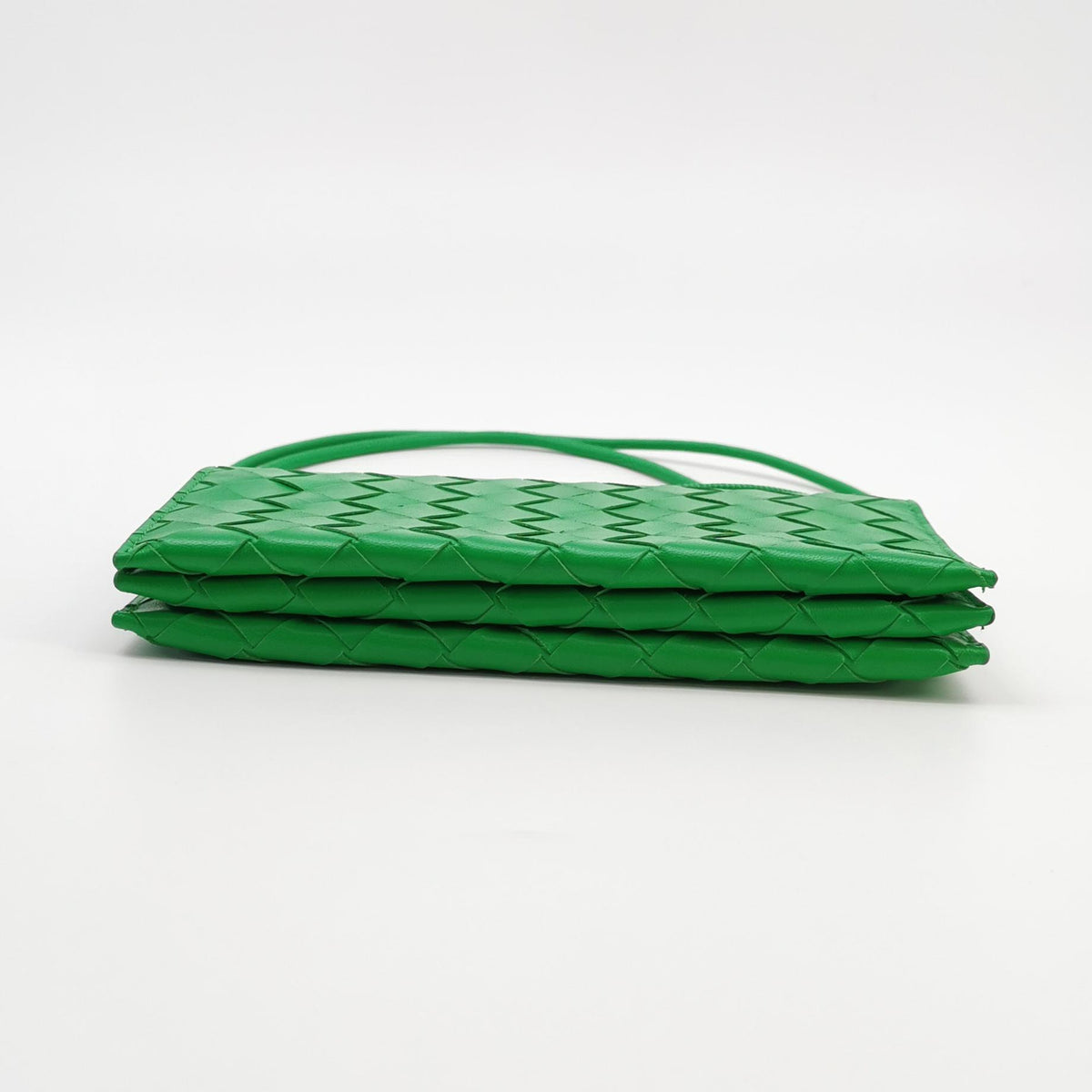 Bottega Veneta Intrecciato Wallet on Strap Parakeet Green