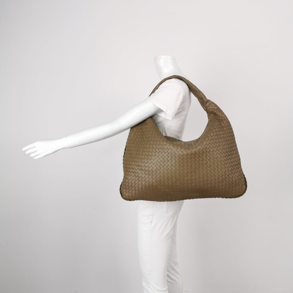 Bottega Veneta Intrecciato Hobo Beige 50cm