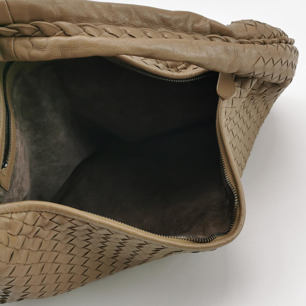 Bottega Veneta Intrecciato Hobo Beige 50cm