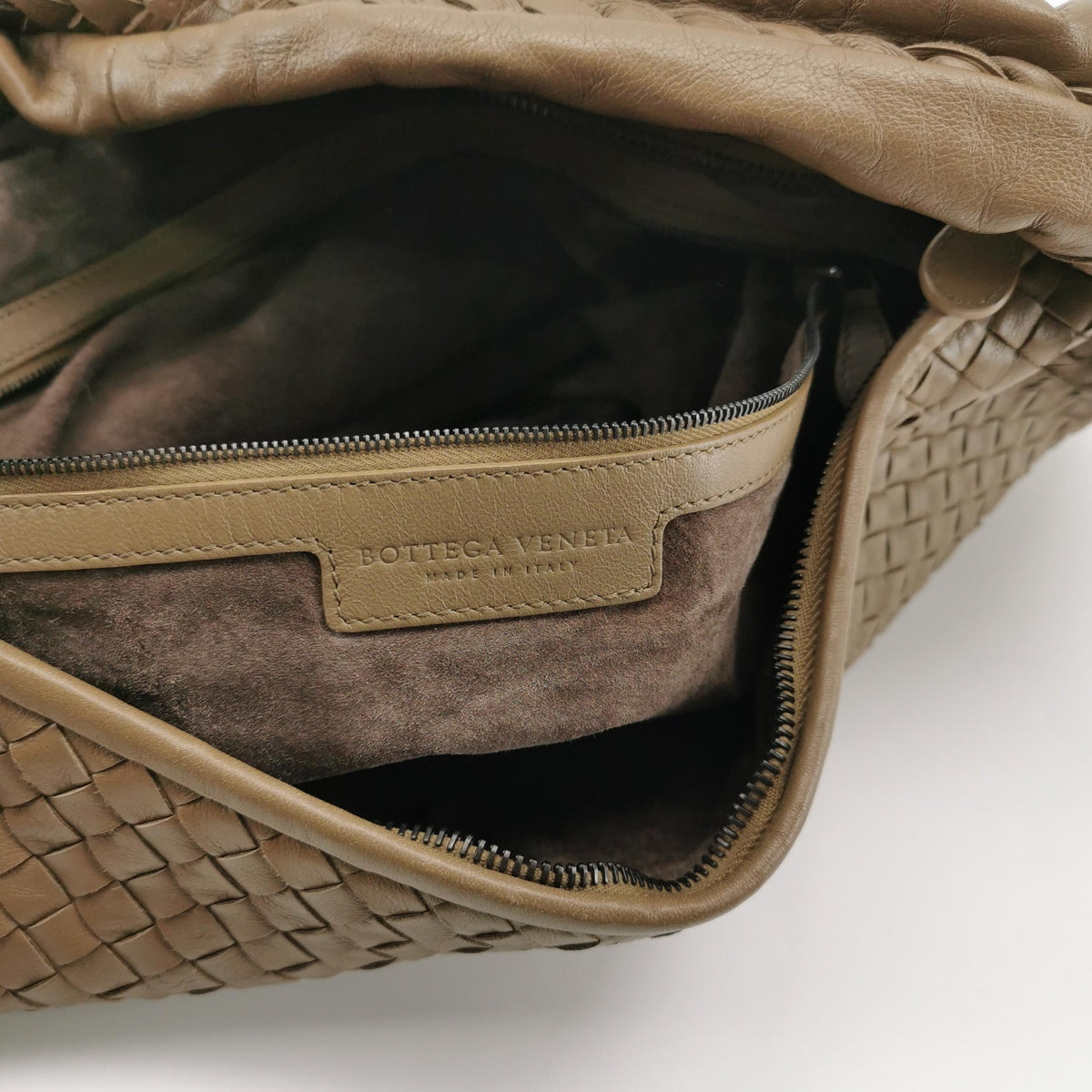 Bottega Veneta Intrecciato Hobo Beige 50cm