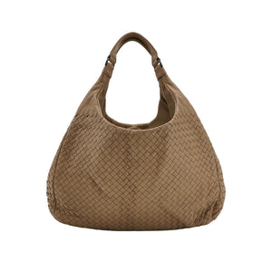 Bottega Veneta Campana Shoulder Bag Beige