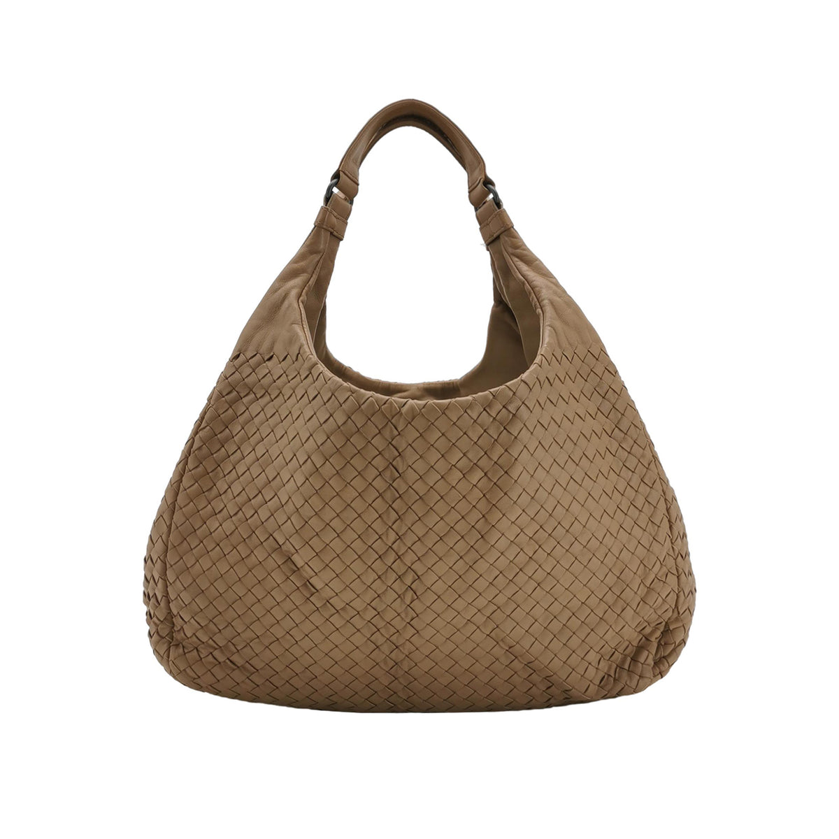 Bottega Veneta Campana Shoulder Bag Beige