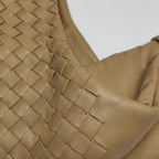 Bottega Veneta Campana Shoulder Bag Beige
