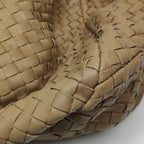Bottega Veneta Campana Shoulder Bag Beige