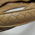 Bottega Veneta Campana Shoulder Bag Beige