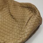 Bottega Veneta Campana Shoulder Bag Beige