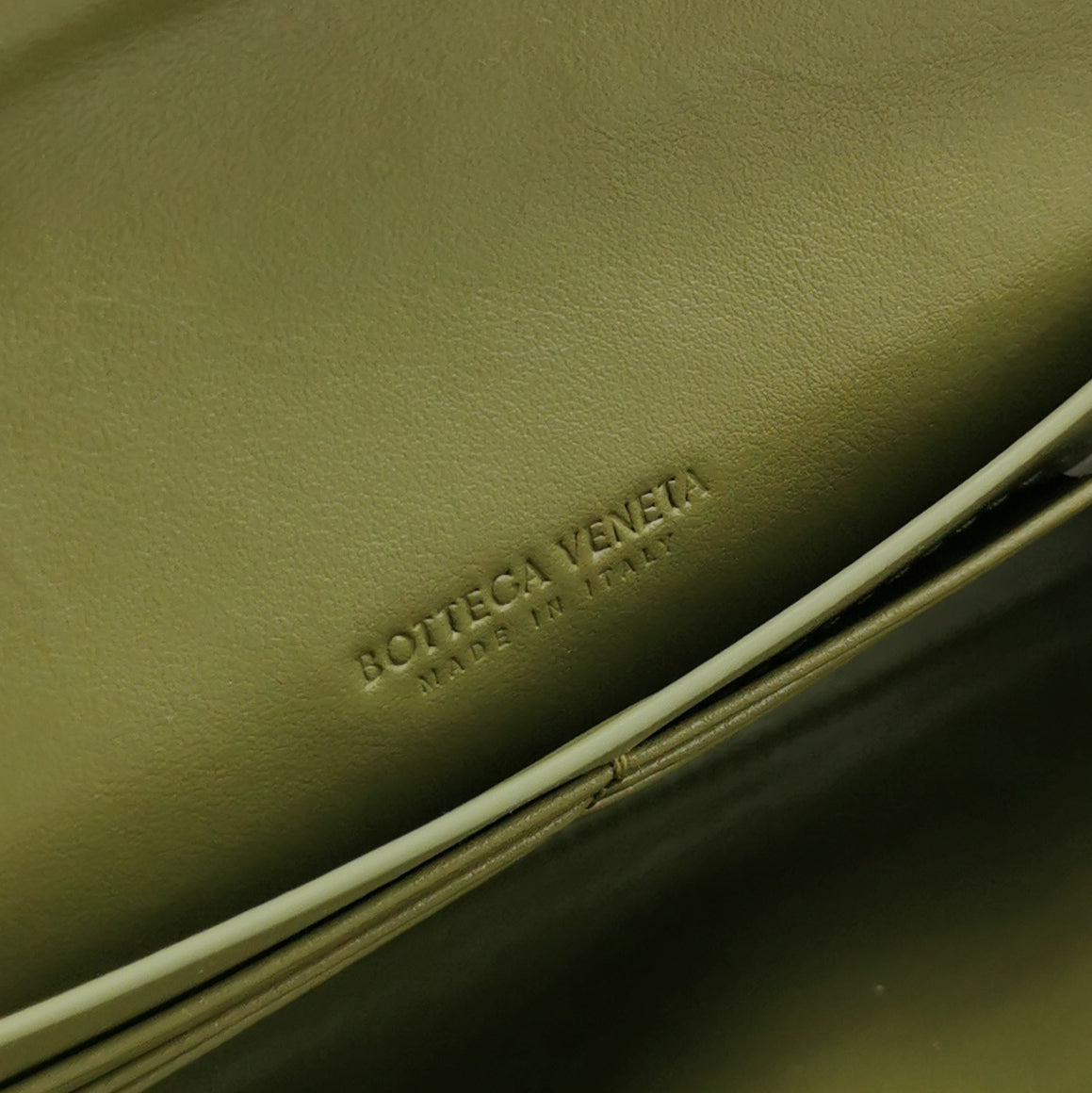 Bottega Veneta Long Andiamo Top Handle Clutch Matcha