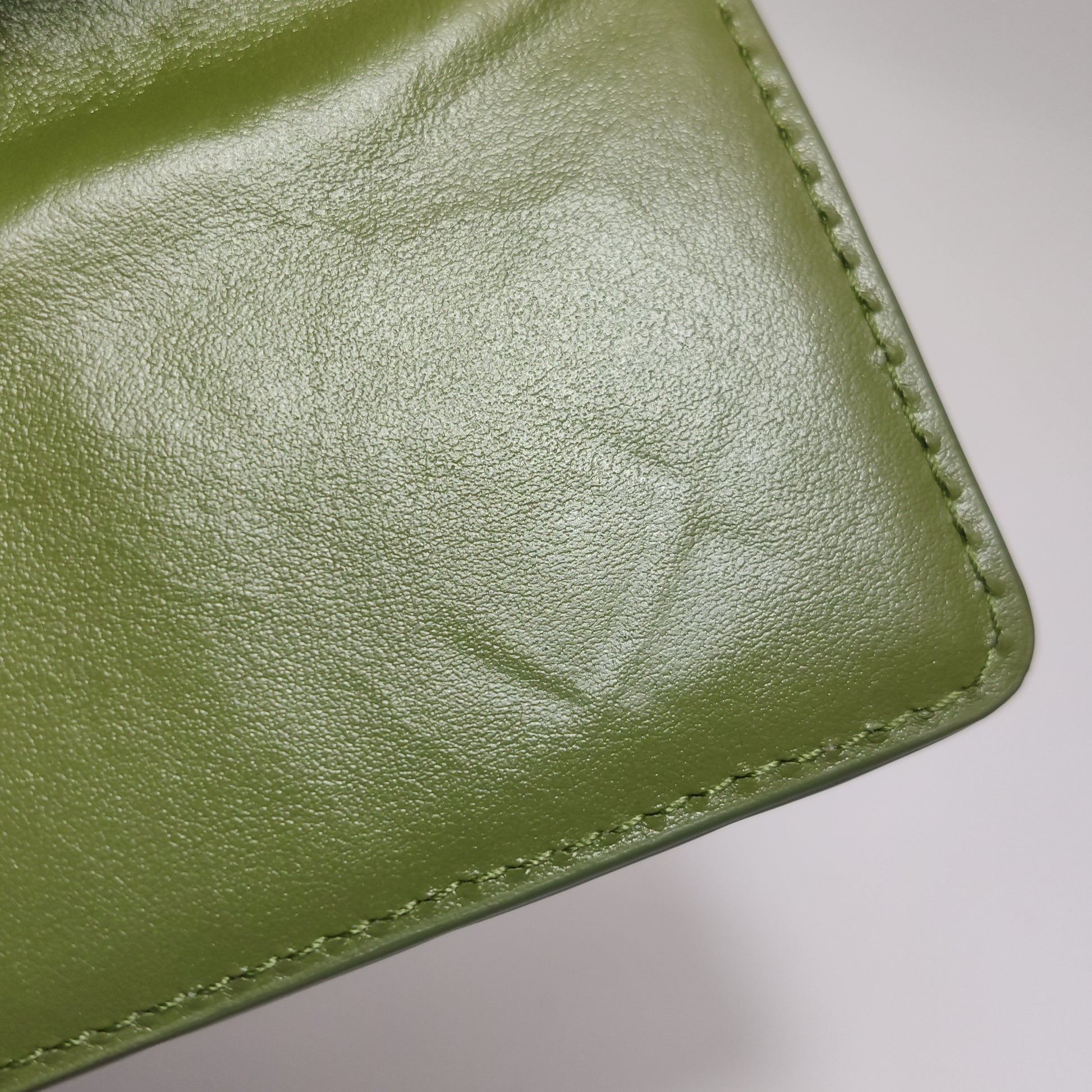 Bottega Veneta Long Andiamo Top Handle Clutch Matcha