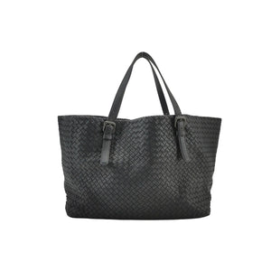 Bottega Veneta Intrecciato Cesta Tote Black