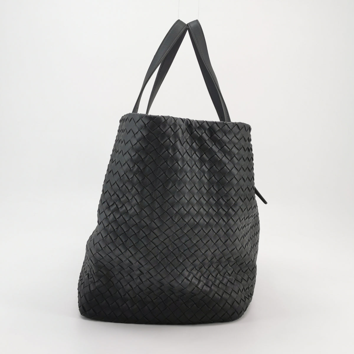 Bottega Veneta Intrecciato Cesta Tote Black