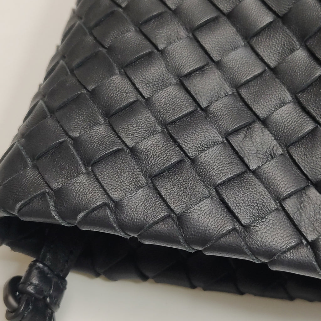 Bottega Veneta Intrecciato Cesta Tote Black