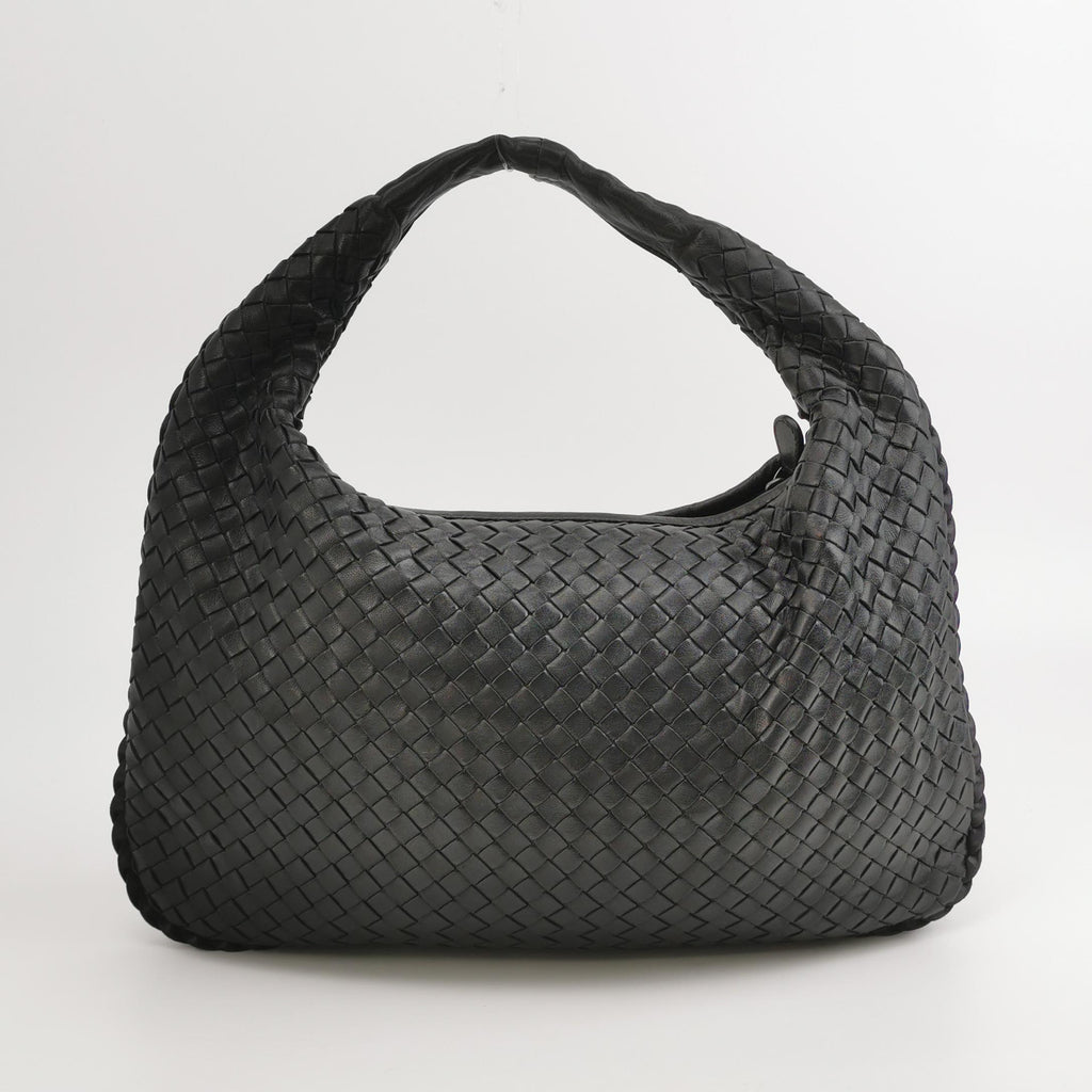 Bottega Veneta Intrecciato Hobo Medium Black