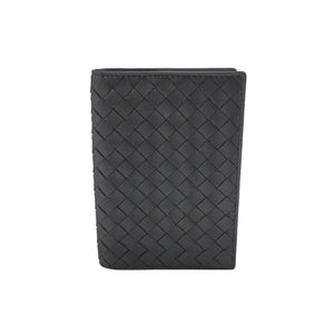 Bottega Veneta Intrecciato Passport Cover Black