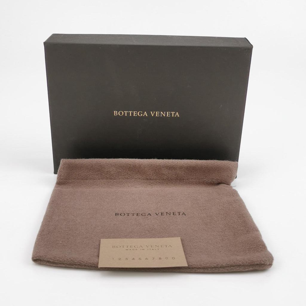 Bottega Veneta Intrecciato Passport Cover Black