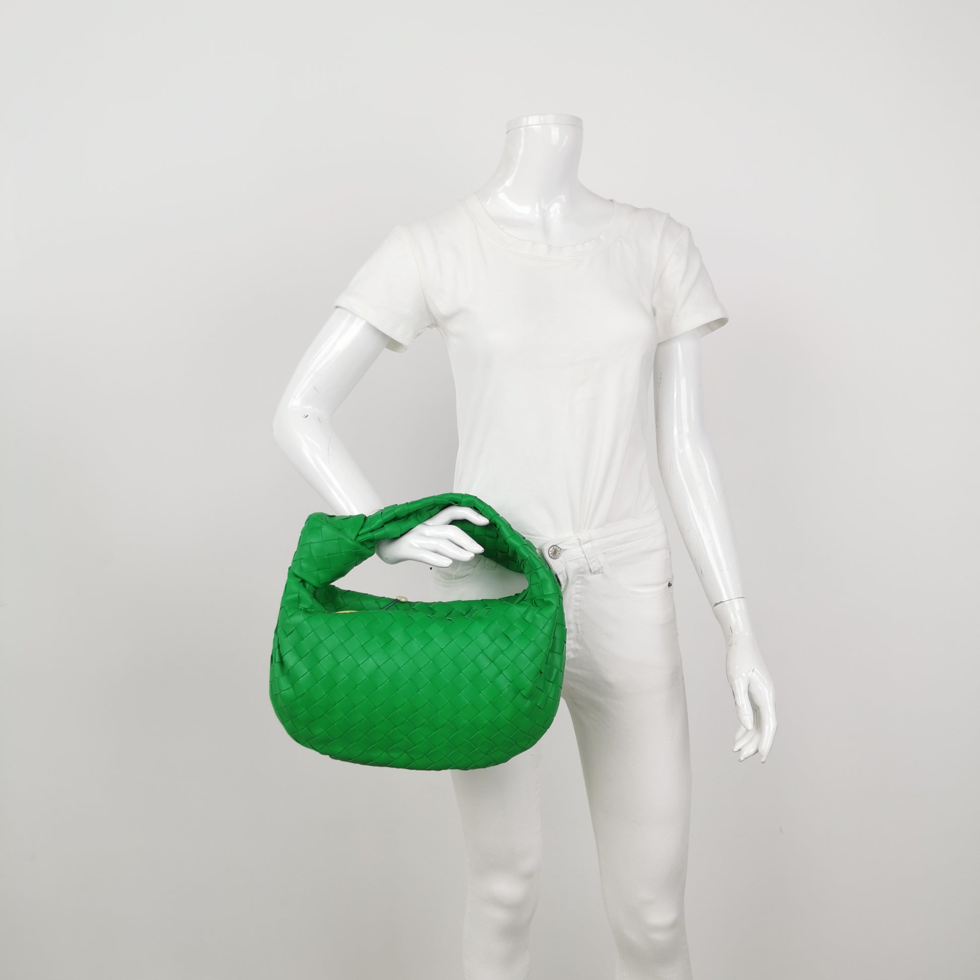 Bottega Veneta Jodie Small Parakeet GHW