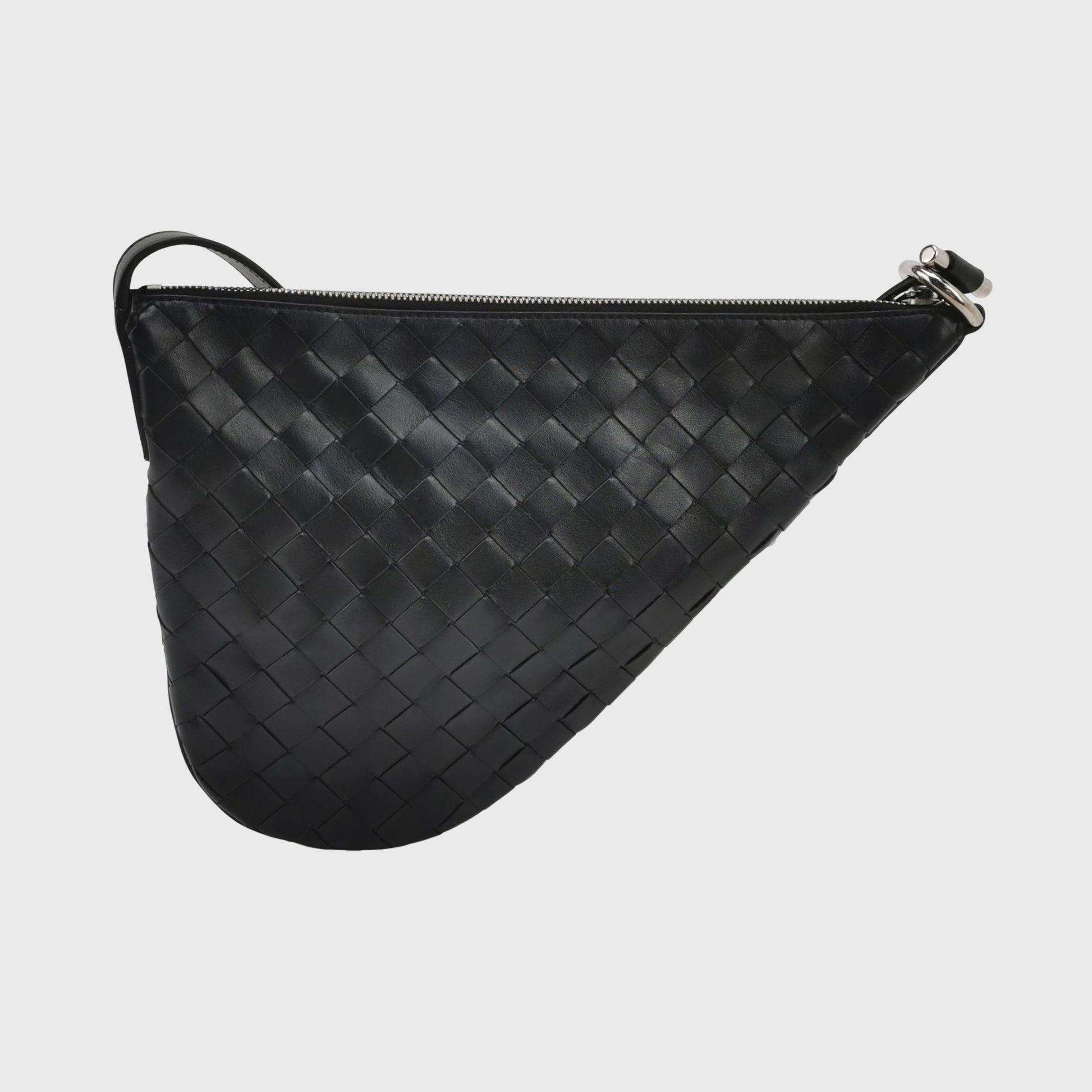 Bottega Veneta Virgule Intrecciato Crossbody Black