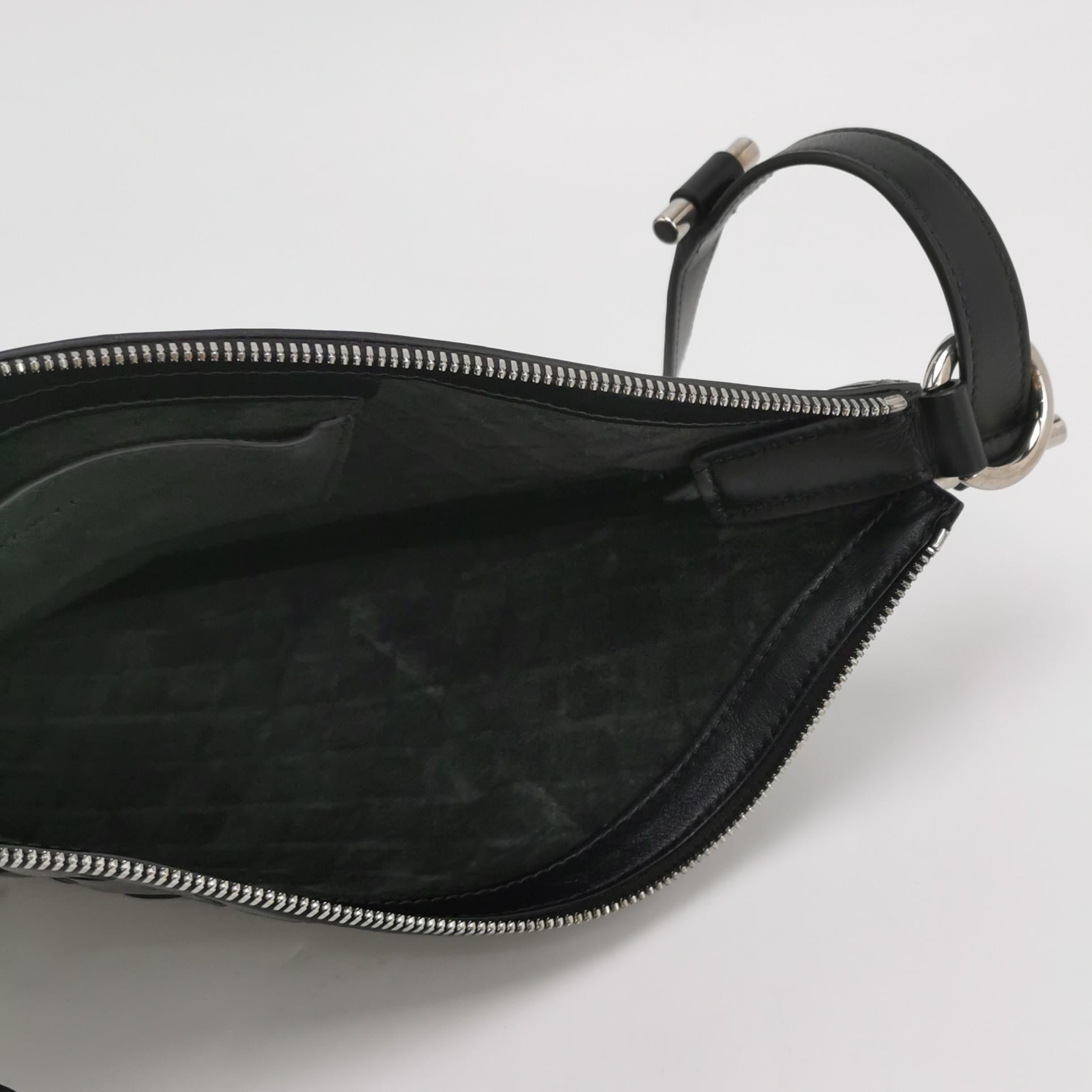 Bottega Veneta Virgule Intrecciato Crossbody Black