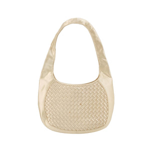 Bottega Veneta Intrecciato Satin Mini Bag Champagne