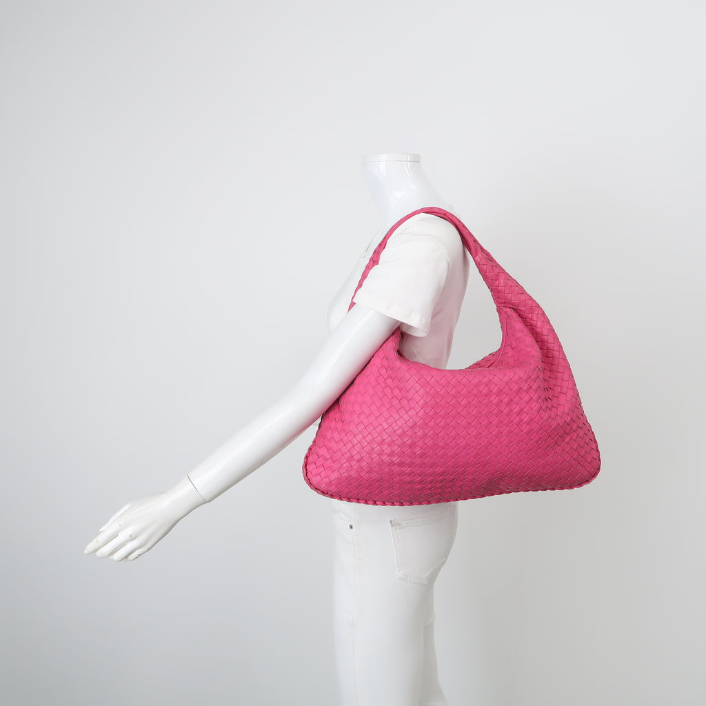 Bottega Veneta Intrecciato Hobo Pink