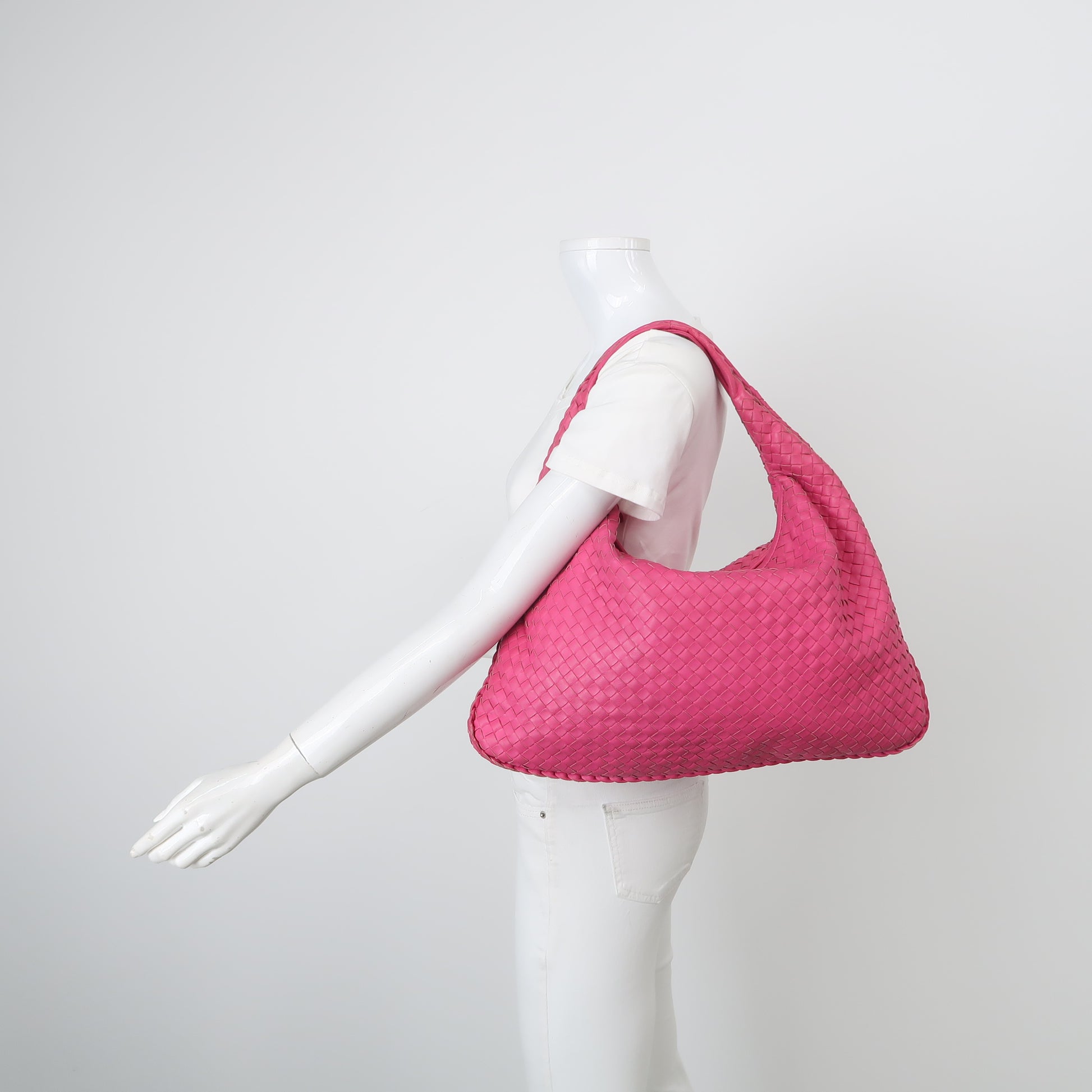 Bottega Veneta Intrecciato Hobo Pink