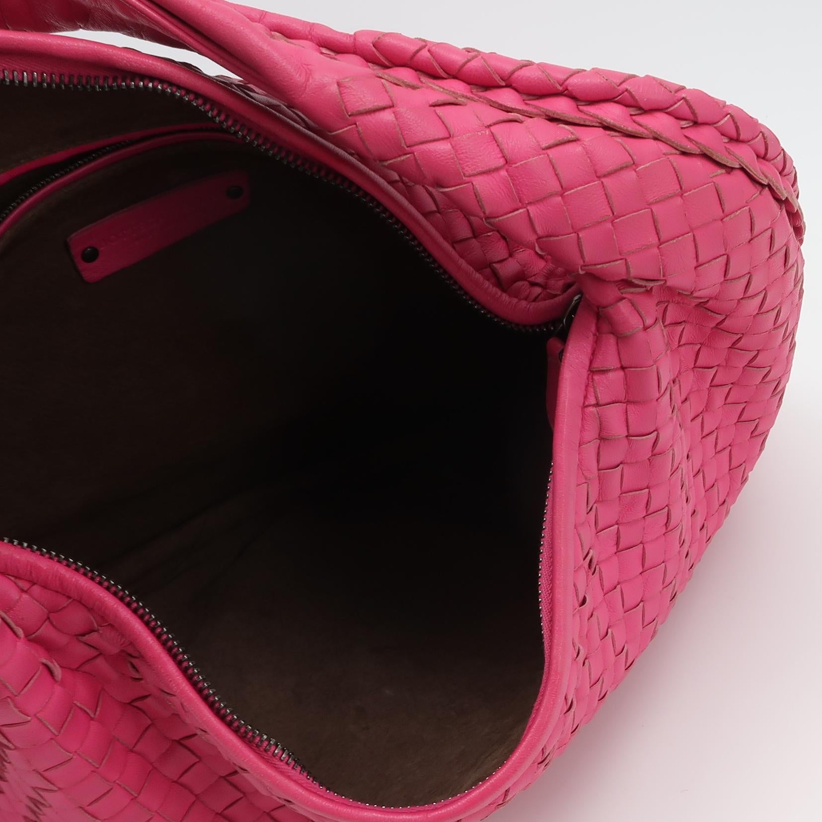 Bottega Veneta Intrecciato Hobo Pink