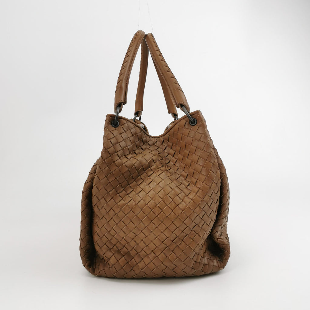 Bottega Veneta Parachute Shoulder Bag Tan