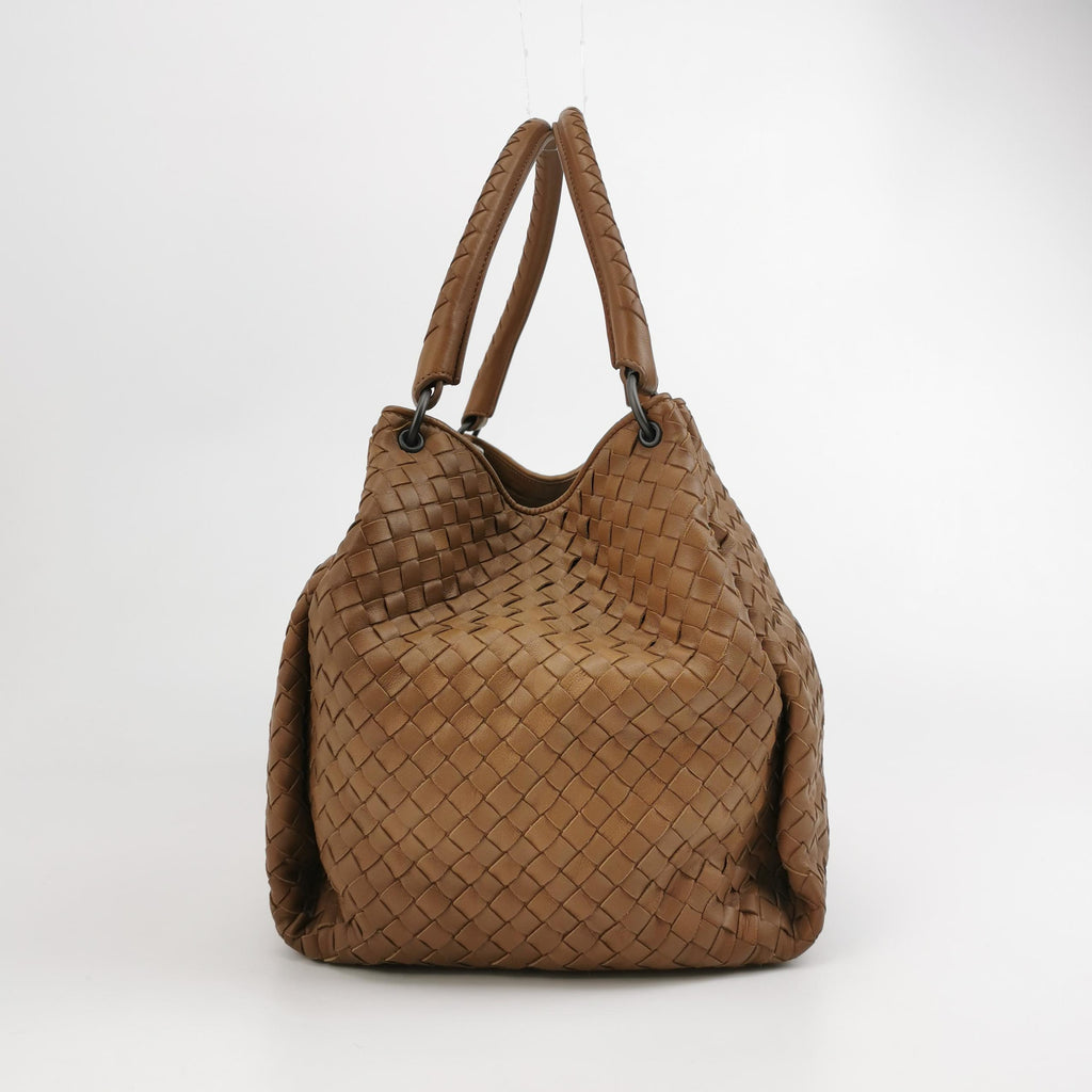 Bottega Veneta Parachute Shoulder Bag Tan