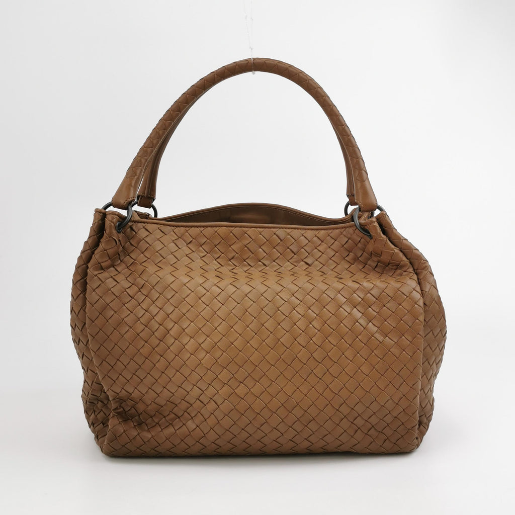 Bottega Veneta Parachute Shoulder Bag Tan