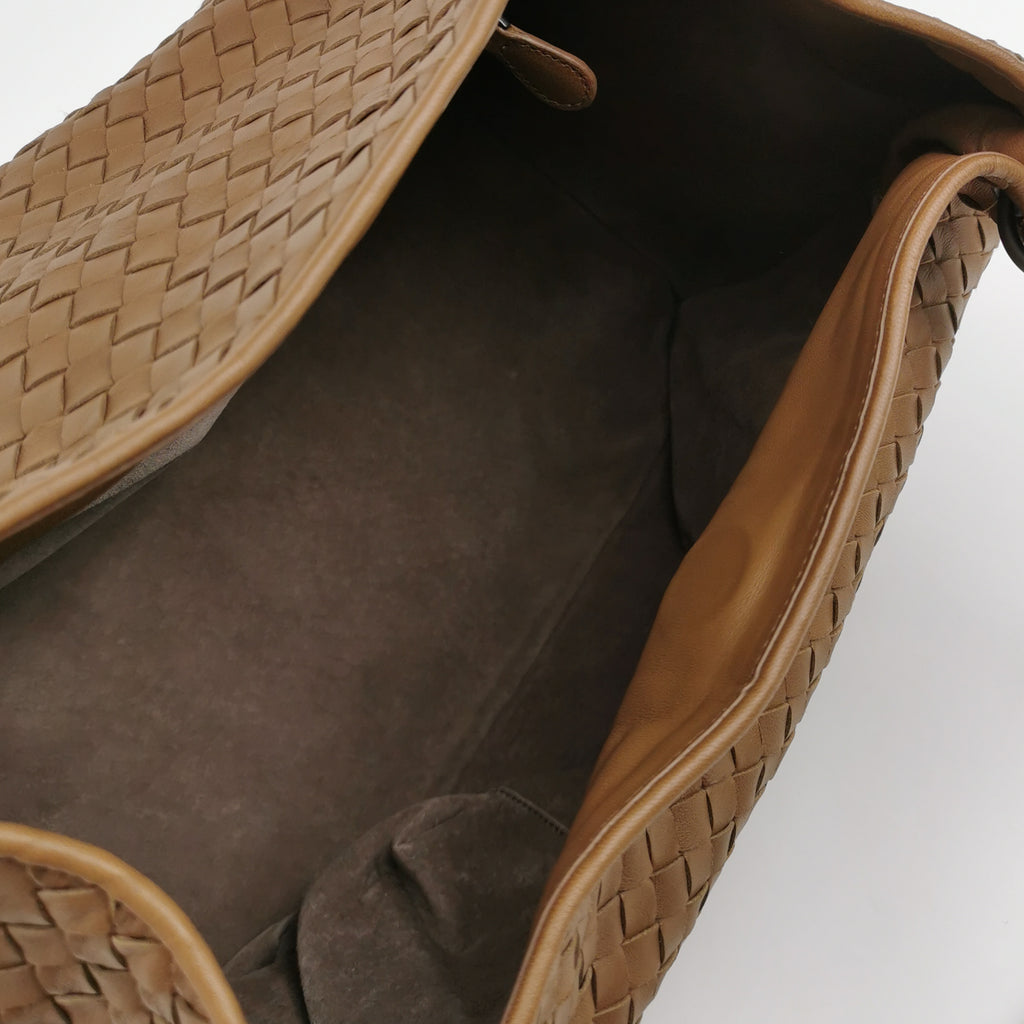 Bottega Veneta Parachute Shoulder Bag Tan