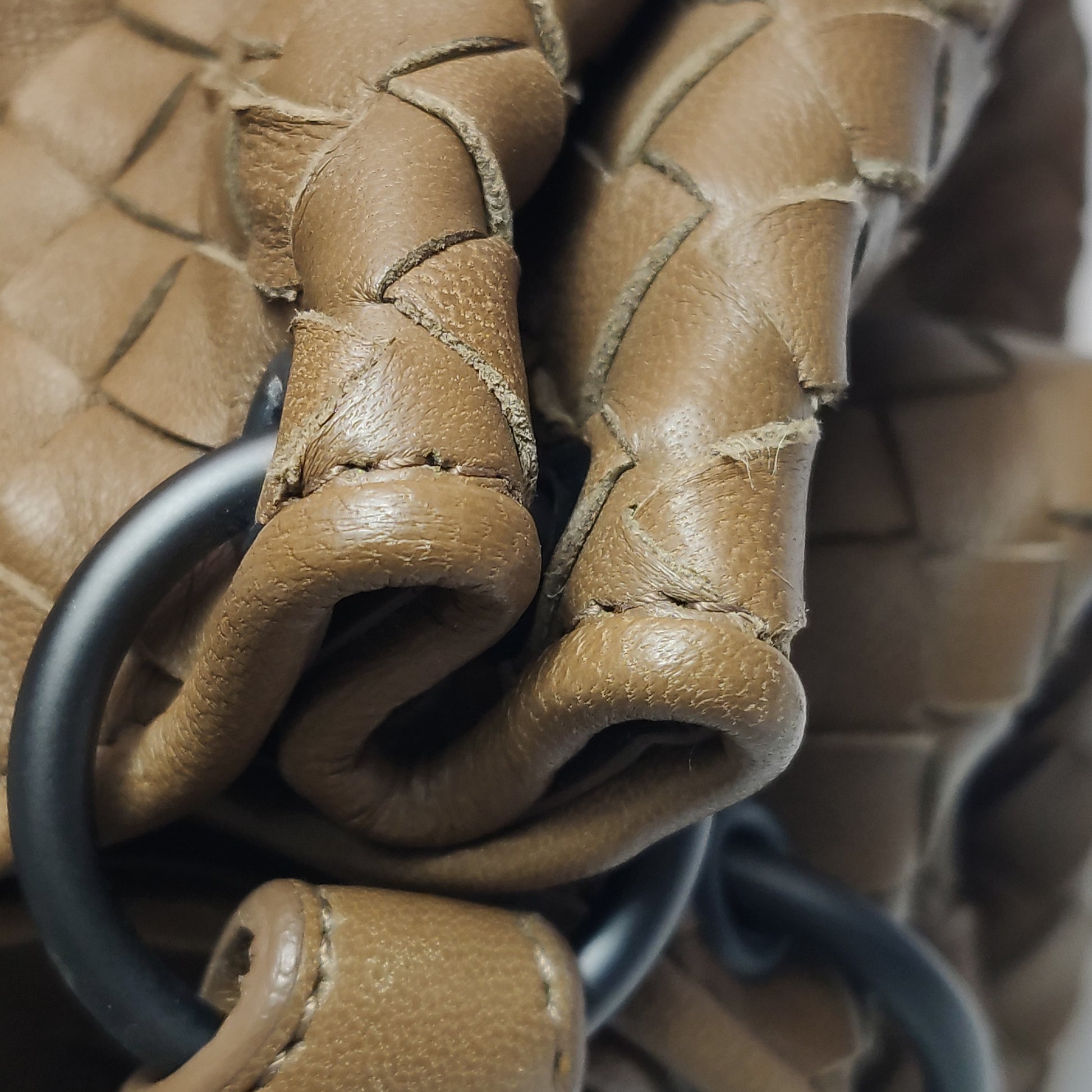 Bottega Veneta Parachute Shoulder Bag Tan
