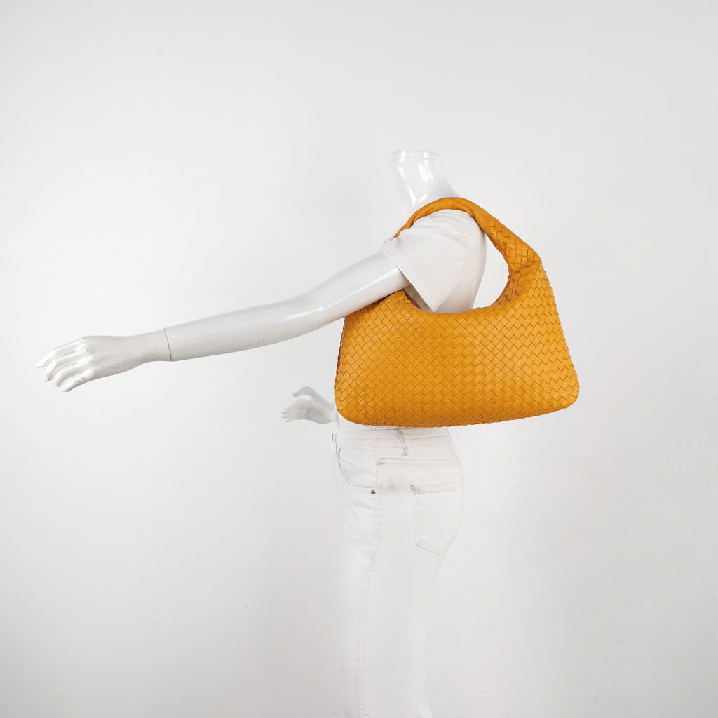 Bottega Veneta Intrecciato Hobo Bright Orange