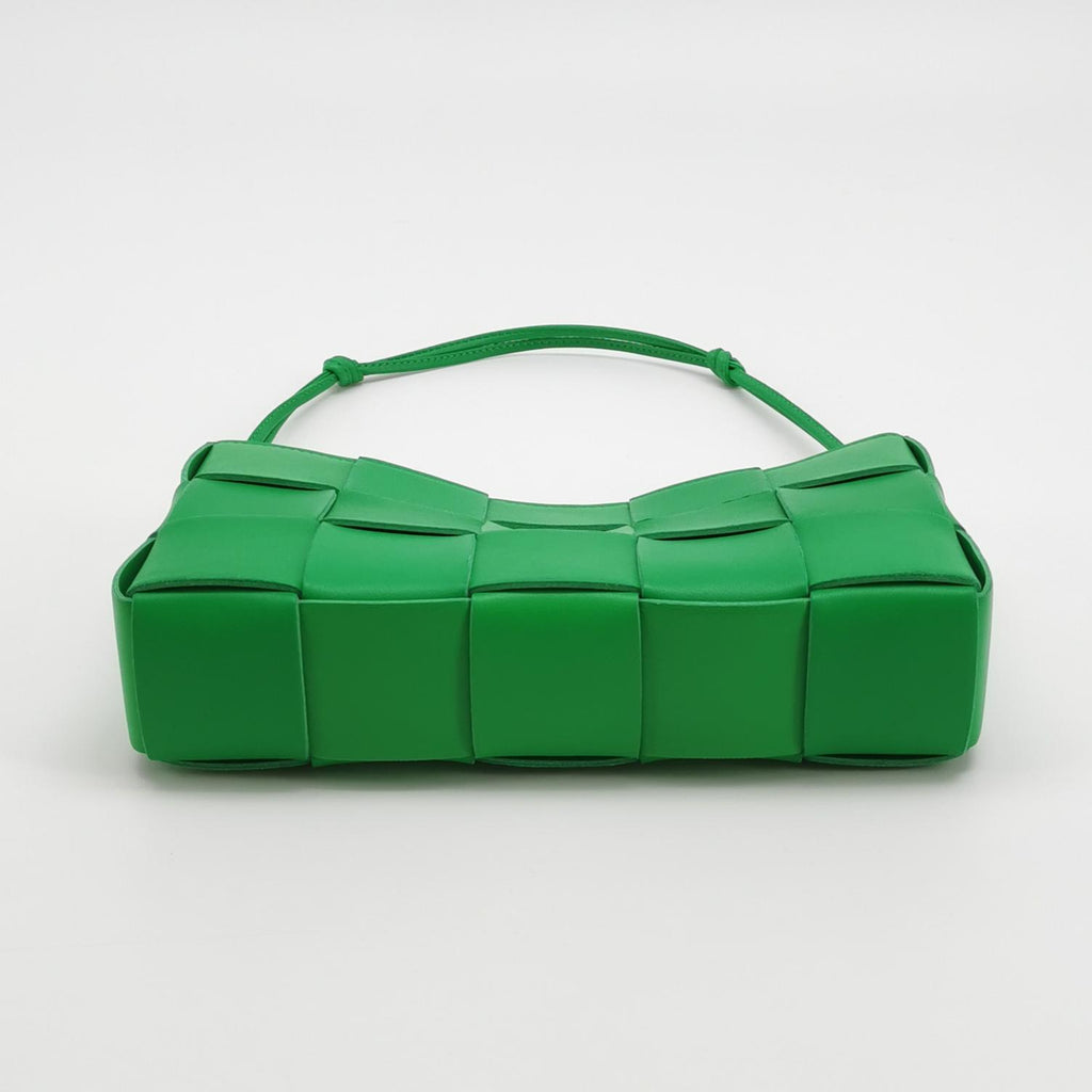 Bottega Veneta Casstte Pouch on Strap Parakeet Green