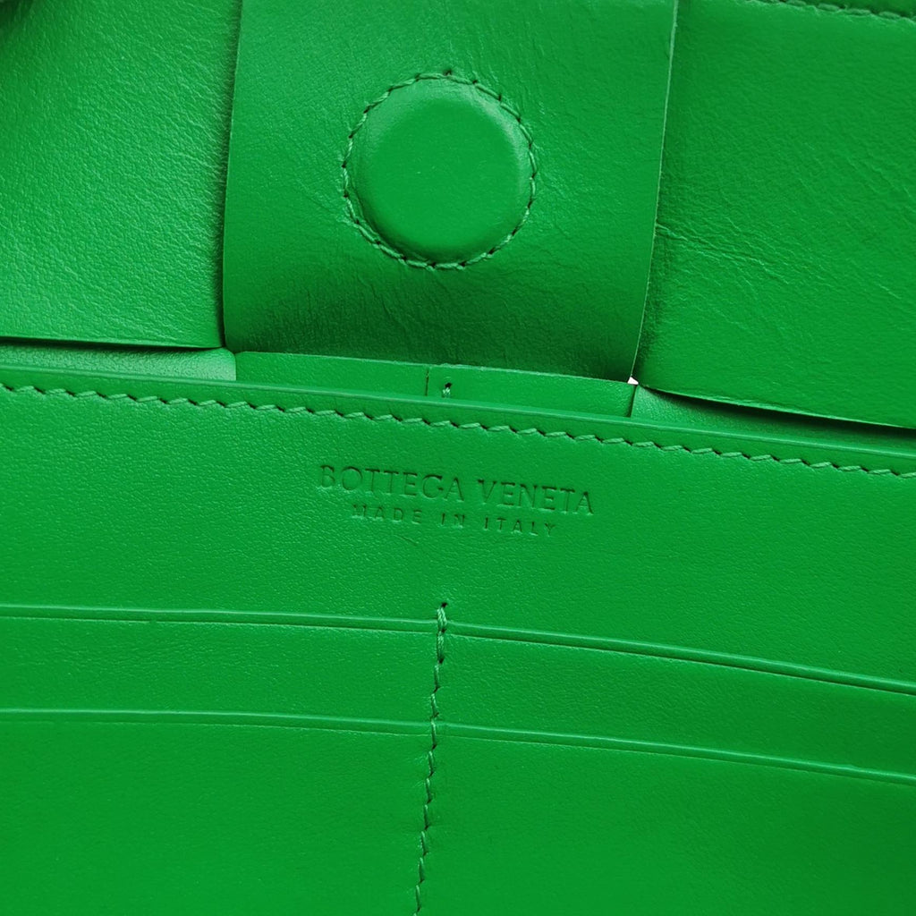 Bottega Veneta Casstte Pouch on Strap Parakeet Green