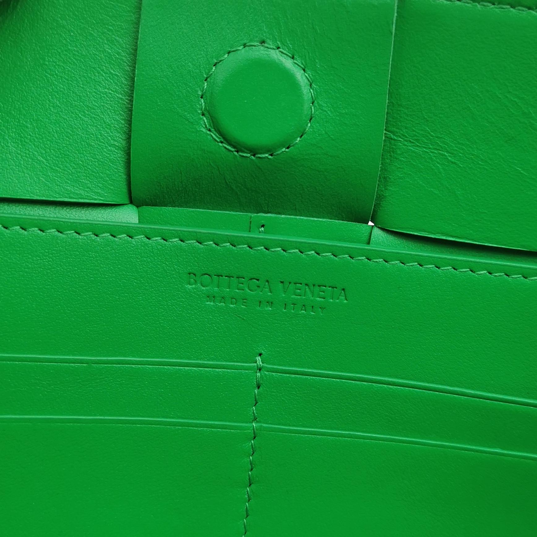 Bottega Veneta Casstte Pouch on Strap Parakeet Green