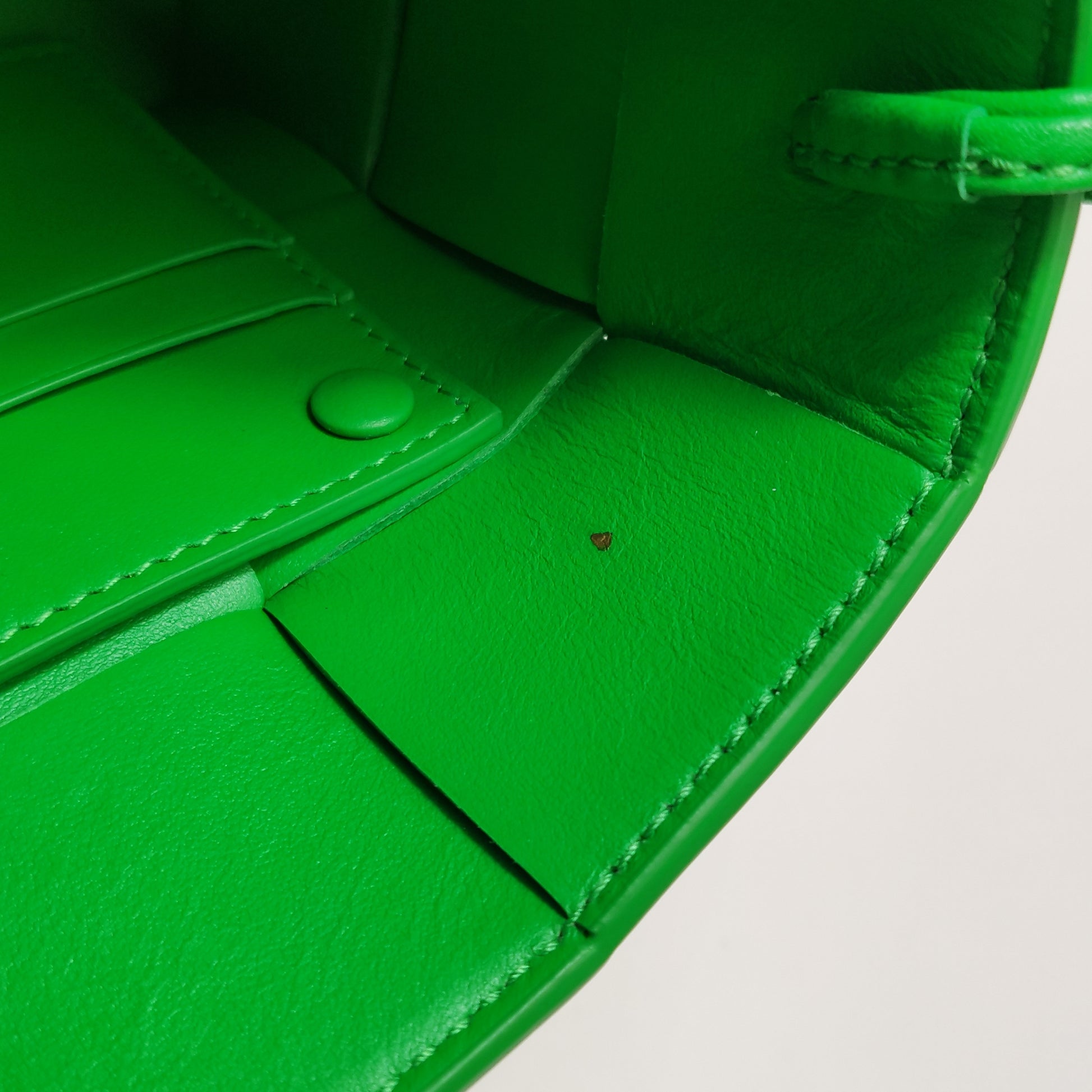 Bottega Veneta Casstte Pouch on Strap Parakeet Green