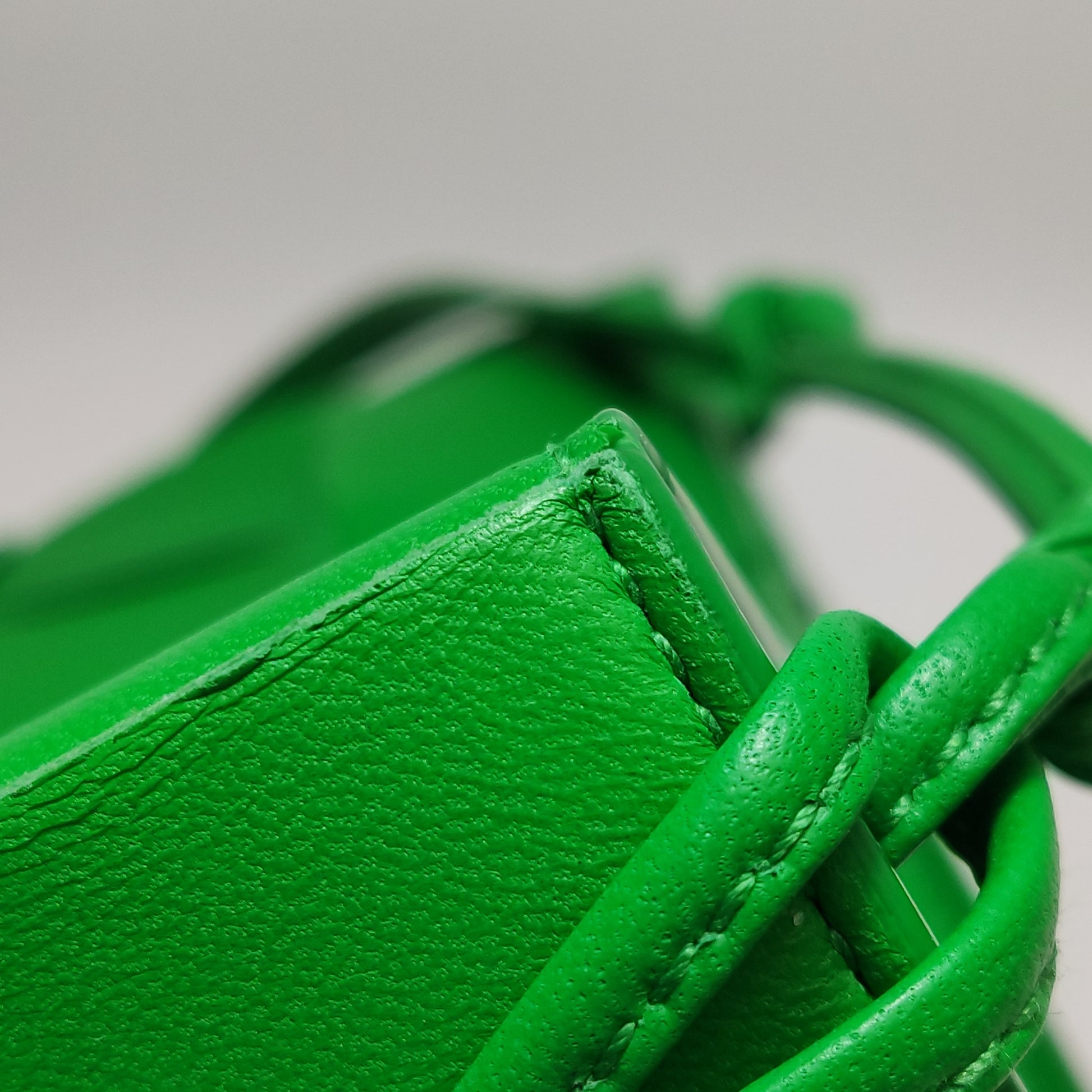 Bottega Veneta Casstte Pouch on Strap Parakeet Green