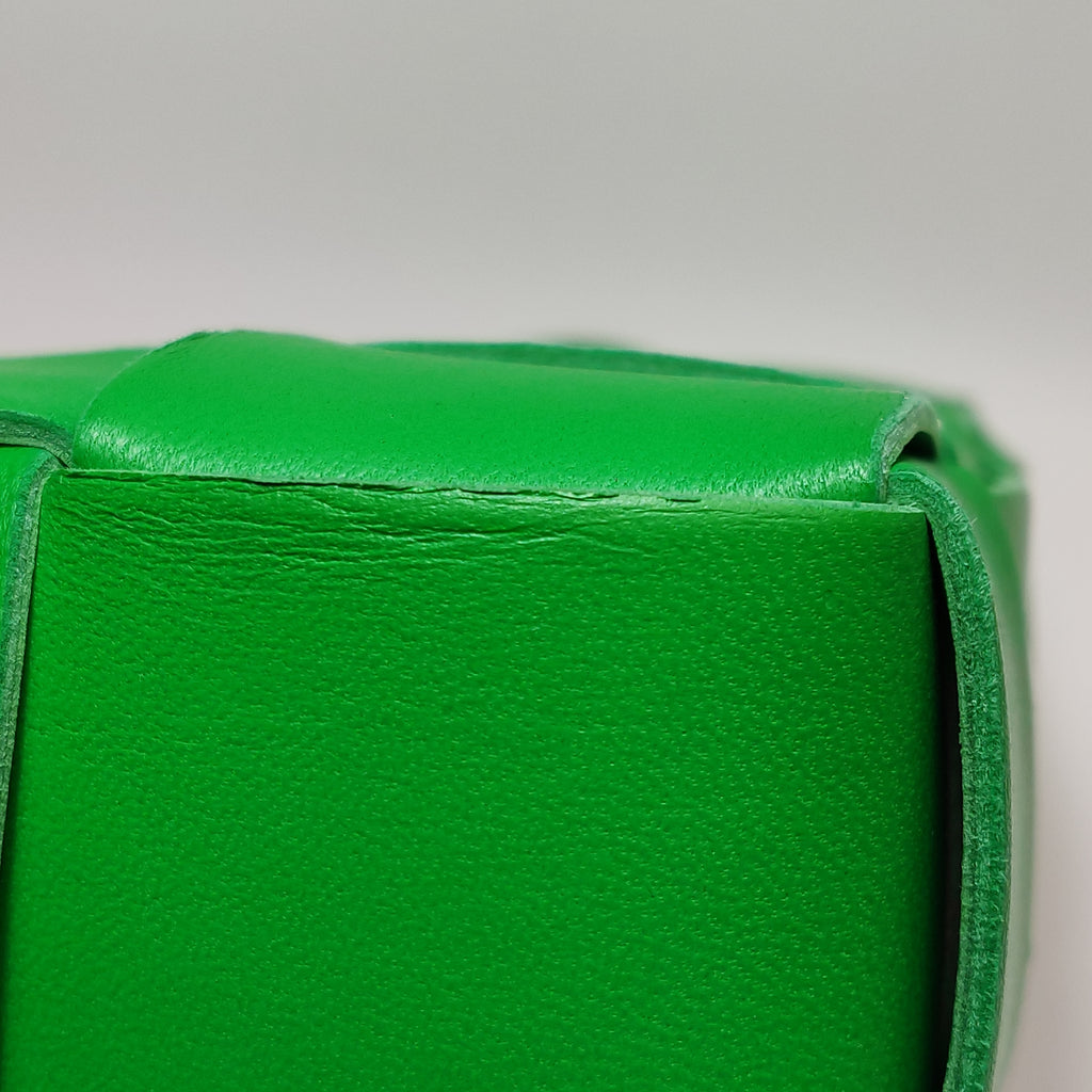 Bottega Veneta Casstte Pouch on Strap Parakeet Green