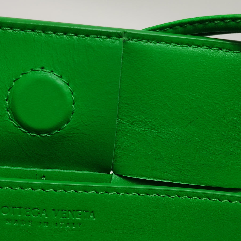 Bottega Veneta Casstte Pouch on Strap Parakeet Green