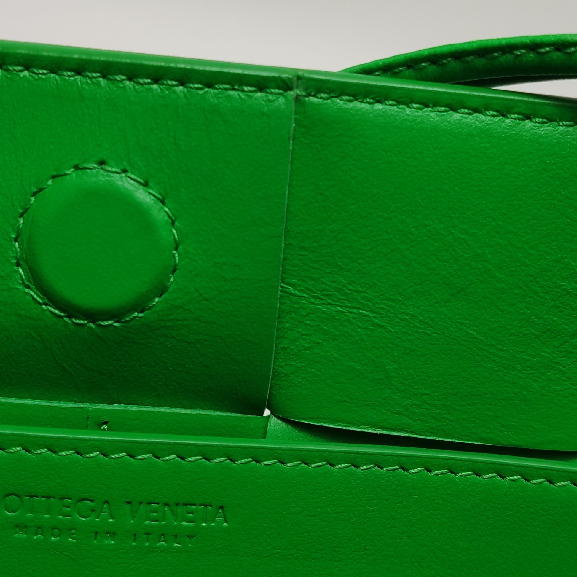 Bottega Veneta Casstte Pouch on Strap Parakeet Green