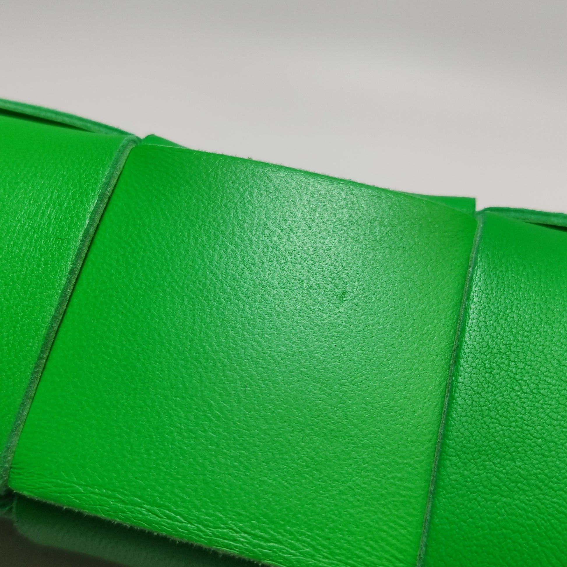 Bottega Veneta Casstte Pouch on Strap Parakeet Green