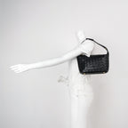 Bottega Intrecciato Wallace Top Handle Black