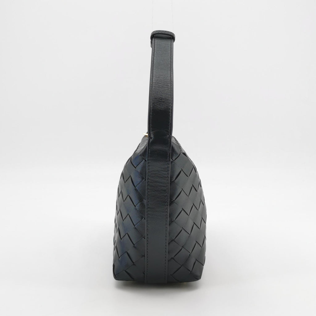 Bottega Intrecciato Wallace Top Handle Black