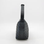 Bottega Intrecciato Wallace Top Handle Black
