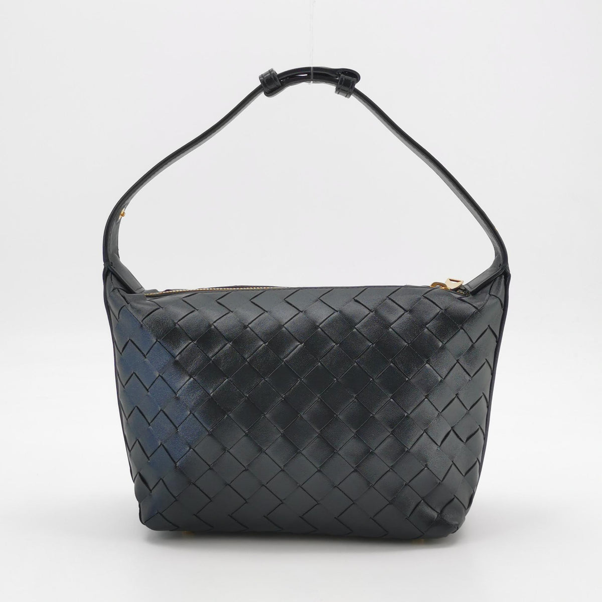 Bottega Intrecciato Wallace Top Handle Black