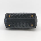 Bottega Intrecciato Wallace Top Handle Black