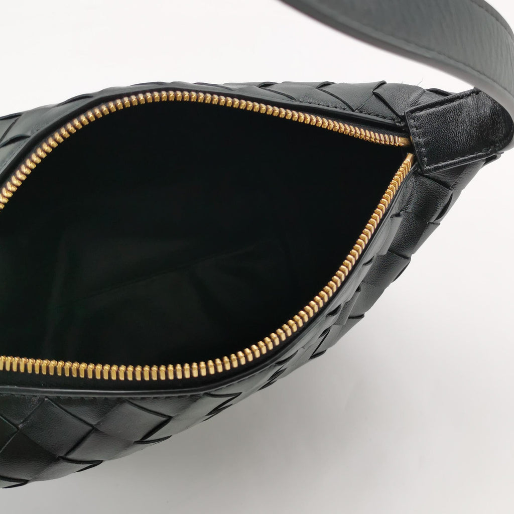 Bottega Intrecciato Wallace Top Handle Black